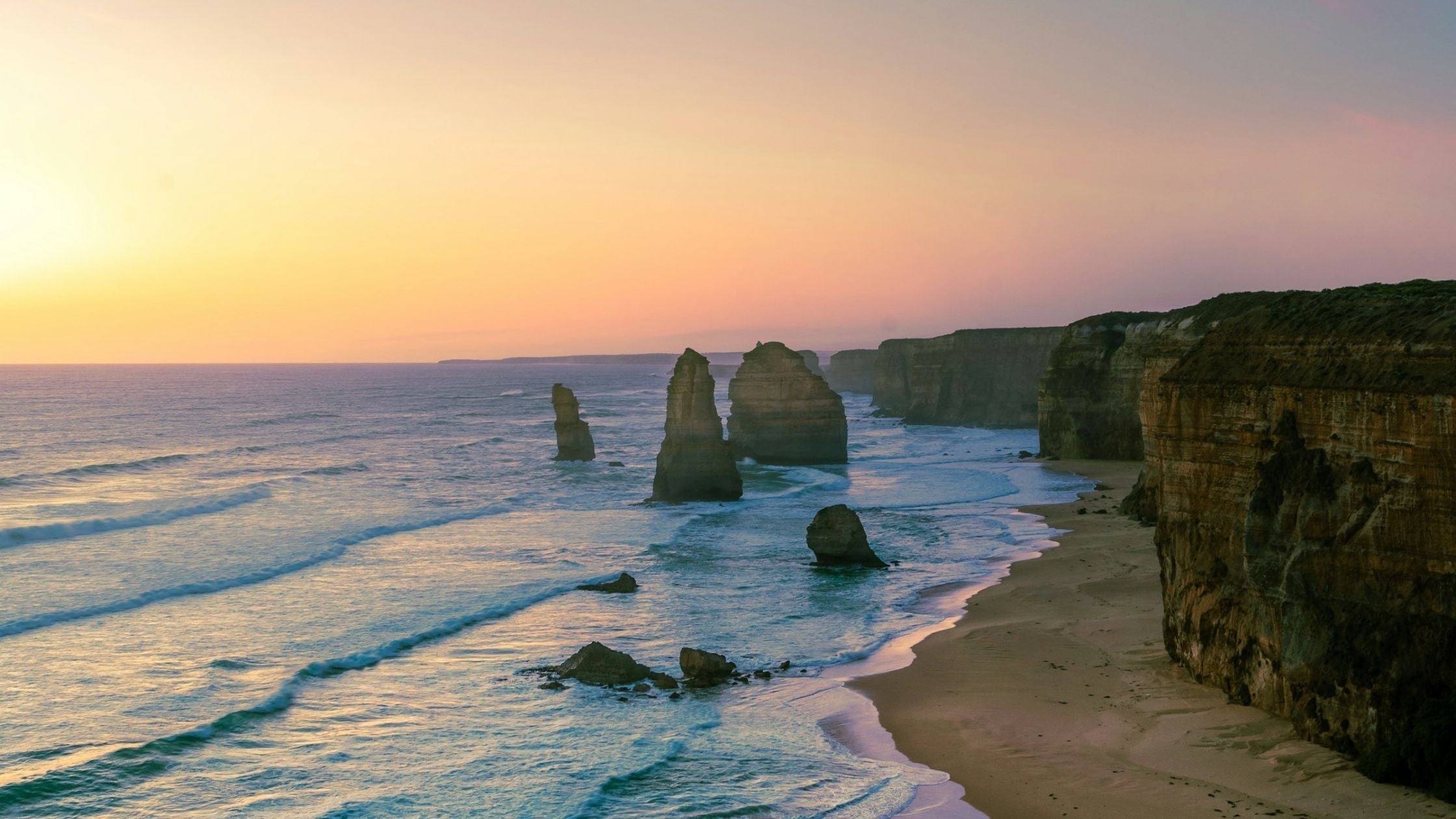 The Twelve Apostles on the Great Ocean Road, one of the top winter hikes in Victoria