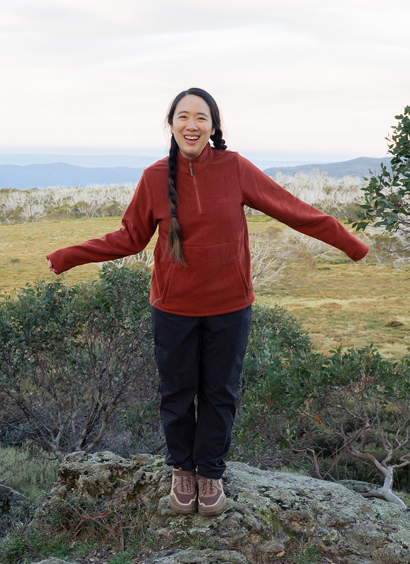 Sugarloaf Fleece Jumper - Terracotta
