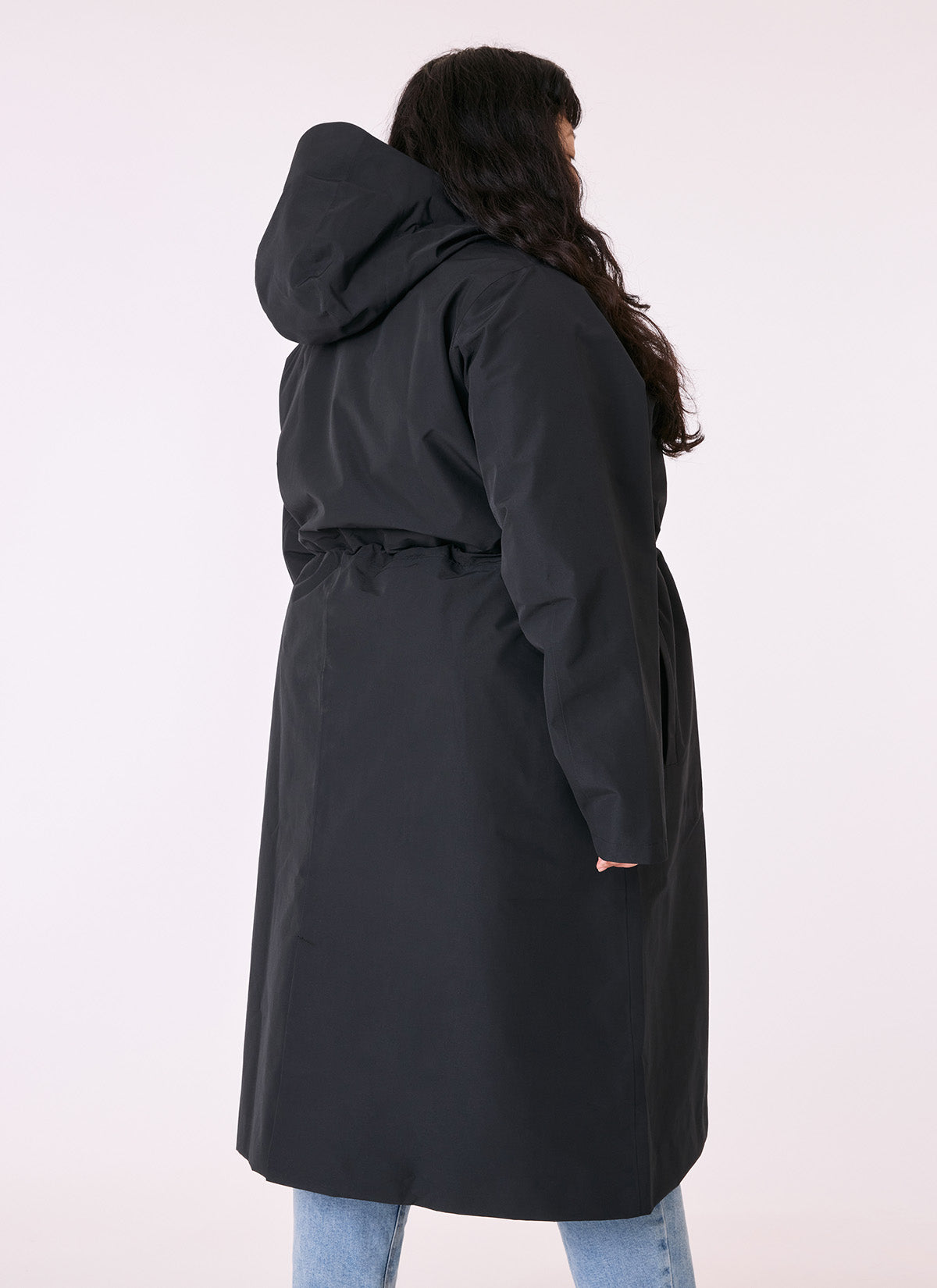 Overland Waterproof Jacket Women's Long Below the Knee Raincoat