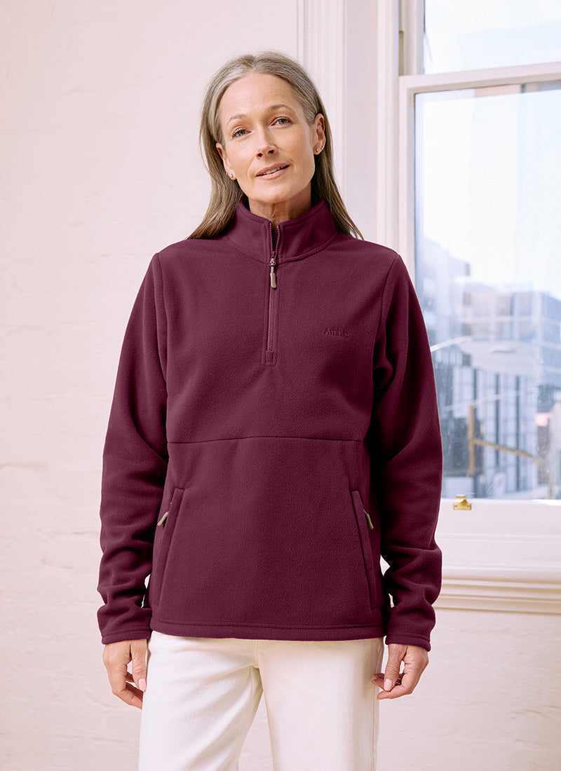 Sugarloaf Fleece Jumper - Mulberry