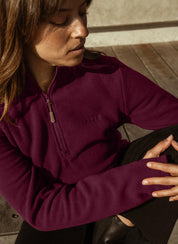 Sugarloaf Fleece Jumper - Mulberry
